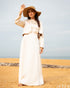 Sleeveless Satin Dress with Long-Sleeve Overtop 58381